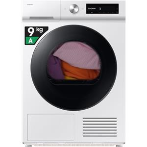 Samsung Asciugatrice Bespoke AI DV90DB7845GW/U3, 9 kg, Pompa di Calore, Wifi, Sensore Optimal Dry, Quick Drive, Display AI Control, Carica Frontale, 60L x 85H x 60P cm
