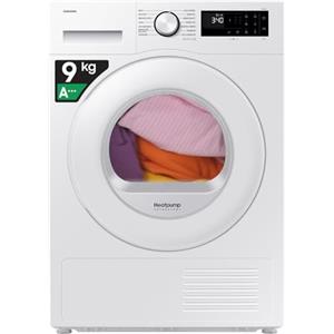 Samsung Asciugatrice Crystal EcoDry DV90DG52A0TE, 9 kg, Wifi, Pompa di Calore, Optimal Dry Sensor, Display Led, Filtro 2 in 1, Carica Frontale, 60l x 85h x 60p cm