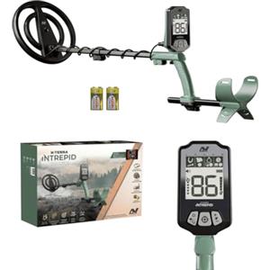 MINELAB X-Terra Intrepid, metal detector professionale per adulti con puntamento su tutti i terreni, bobina impermeabile, 2 modalità di rilevamento e ID bersaglio chiari