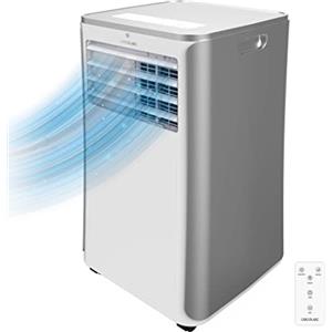 Cecotec Condizionatore Portatile con Telecomando ForceClima 9100. 9000 BTU, Tecnologia Silenzio Moderato, Display LED, 4 modalità, 2 velocità, copertura fino a 25 m2