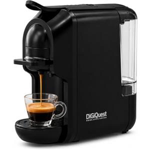 DIGIQUEST Macchina da caffè Multicompatibile COFFY | Modulo per capsule Nespresso® Incluso | Caffè corto e lungo | Potenza 1450 W| 0,6 Litri | 19 Bar | Adatta ai gusti di tutti