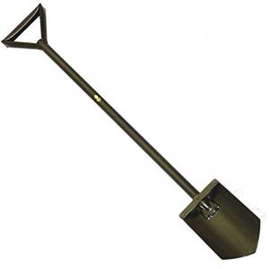Space-Shop - Metal Detector Pala in Acciaio Lama Squadrata Black ADA Bigfoot Extended Metal Detector
