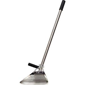 EMPOTEC Pala Sand Scoop Empotec SE-2 con Asta da 80 cm Setaccio Sabbia Mare Metal Detector Acciaio Inox Traforata Ottima Qualità
