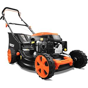 Fuxtec Tagliaerba Tosaerba a scoppio FUXTEC FX-RM4646ECO larghezza di taglio di 46 cm - potente motore a benzina 146cc Easy Clean 3in1 2,6KW mulching sacco raccoglierba 50L