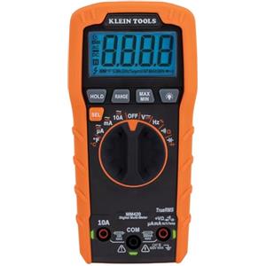 Klein Tools MM420 | Multimetro digitale TRMS auto-rangeante 600 V con temperatura | Misura tensione, corrente, resistenza e altro