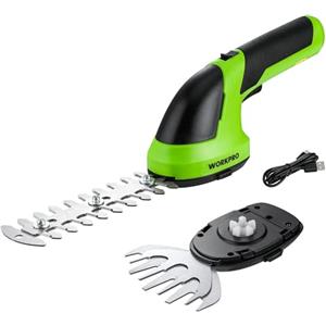 WORKPRO Forbici a Batteria 2 in 1, Cesoia Elettrica a Batteria al Litio 7,2V 2Ah, Larghezza di Taglio 100mm, Lunghezza di Taglio 150mm, Adatto al Giardino (Verde)