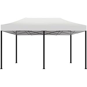 FRANKYSTAR Kebon Tenda/Gazebo per Giardino 3X4,5 e 3x6 Impermeabile Pieghevole Per Fiere Mercati (3x6, Bianco)