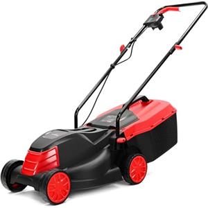 LEHMANN Tagliaerba Elettrico, 1200 W, Larghezza di Taglio 32 cm, Cesto Raccoglierba 25 L, Regolazione Altezza Taglio 3 Livelli 25-65 mm, per superfici fino a 500 m², 3450 giri/min