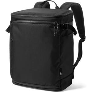 tomtoc Zaino Ryanair 40x30x20, Zaino da Viaggio Espandibile 23-28L, Bagaglio a Mano Ryanair, Zaini Ryanair 40x20x25 Easyjet 45x36x20, Zaino Trekking Uomo Donna, Zaini Casual Weekender, Ripstop Nero