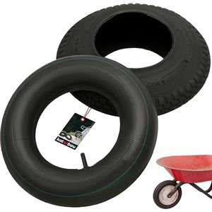 KOTARBAU® Pneumatico per Carriola con Camera d'Aria - 4.80 4.00-8 - Gomma - Ø 40 cm - Nero - Pneumatico Universale per Carrello Giardino