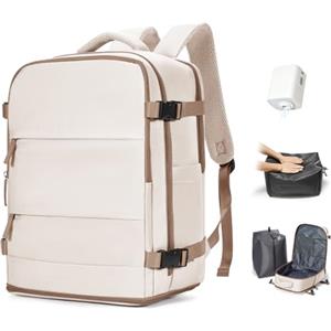 BJLFS Zaino Ryanair 40x30x20 Donna Zaino da Viaggio aereo Bagaglio a mano 40x30x20 Sottovuoto con porta scarpe Borse da Cabina per Wizzair Zaini Casual impermeabile per laptop da 14 pollici
