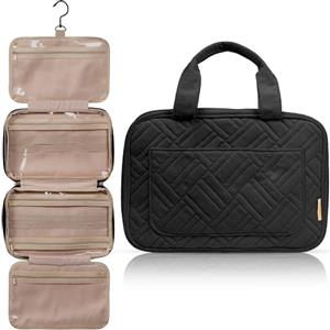 BOACAY Beauty Case da Viaggio, Borsa da Toilette Appendibile per Donna e Ragazza, Trousse per Trucchi e Organizer Bagno per Cosmetici e Accessori