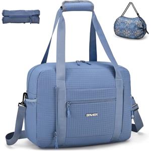 SPAHER Borsone da Viaggio British Airways 40x30x15 Bagaglio a Mano Borsone Palestra Sportiva Grande 20L Donna Uomo Impermeabile Borsa da Viaggio Piscina Fitness Travel Duffel Cabin Bag Blu