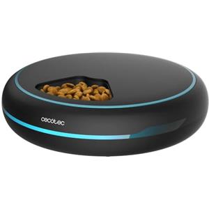 Cecotec Mangiatoia Dispenser automatico per alimenti per animali Pumba 1600 Purrfect Meal. Capacità di 1,6 l, 4 sezioni indipendenti, display LED, timer e registratore vocale