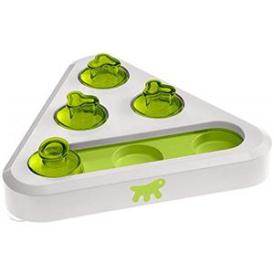 Ferplast Trea Gioco di Intelligenza per Cani e Gatti - Dispenser di Crocchette Antiscivolo, L 24,5 x L 22 x H 6 cm