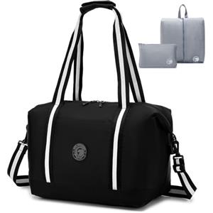 SPAHER Borsone da Viaggio Bagaglio a Mano 40x30x25 Eurowings Borsone Palestra Sportiva Grande Donna Uomo 30L Pieghevole Borsa da Viaggio Piscina Fitness Impermeabile Travel Duffel Cabin Bag