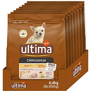 Ultima Taglia Piccola Chihuahua Pollo - Crocchette per cani - Confezione da 8 x 800g - Totale 6,4kg