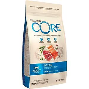Wellness CORE Ocean 1,75 kg, Salmone/Tonno - Crocchette per Gatti Adulti, Senza cereali, Naturale, Ipoallergenico, Ricco di Proteine, Alto Contenuto di Pesce, Pelle Sana & Pelo Lucido