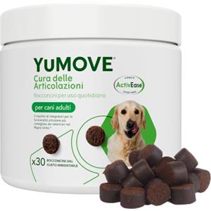 YuMOVE Joint Care Cani Articolazioni 5 a 8 Anni - 30 Bocconcini - Tripla Azione Complesso ActivEase da 150mg Cozza Verde Ogni Bocconcino - Integratore Articolazioni Cane - Condroprotettori Cane