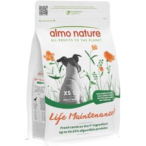 Almo Nature Life Maintenance Cibo Secco per Cane XS-S all'Agnello 2 kg - Crocchette Complete per Cani Adulti di Taglia Piccola e Mini