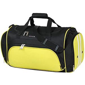 Leonardo Borsa per Lo Sport Borsone Palestra Sportivo in Tessuto Tela Borsa a Spalla da Viaggio Borsa con Scomparti Separati Unisex per Uomini e Donne