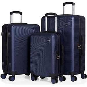 CABIN GO 5513 - Set di 3 valigie - bagaglio a mano da 55 cm, valigia media da 65 cm, valigia grande da 76 cm, in ABS rigido