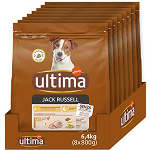 Ultima Taglia Piccola Jack Russell Pollo - Crocchette per cani - Confezione da 8 x 800g - Totale 6,4kg