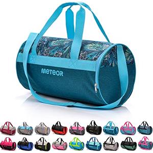 meteor Borsa Palestra con Scomparto per Scarpe Borsone Viaggio Borse Piscina Sportiva Duffel Bag per Uomo Donna - Borsa a Tracolla Spalla Weekend Campeggio Sport Fitness 25L (Leaves, 25L)