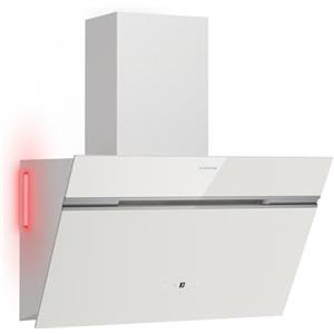 Klarstein Alina - Cappa da Cucina, 60cm, 520 m³/ora, Touch Control, Efficienza Energetica: A++, Cappa con LED, Silenziosa: 52 dB, Scarico & Ricircolo, Bianca
