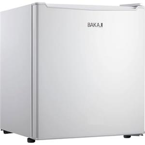 BAKAJI Frigo Bar Mini Stile Moderno Frigorifero con Freezer Termoelettrico Silenzioso con Scomparto Regolabile Capacita' 45 LT Hotel Casa Ufficio Studio Dimensione 49x44x49 cm Colore Bianco