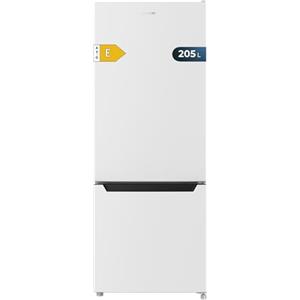 Cecotec Frigorifero Combinato Bolero CoolMarket Combi 205 DF White E. 205L, Defrost, Fast Cooling, Classe E, Display Interno, Porta Reversibile, LED, 54x55x144cm, grande capacità, risparmio energetico