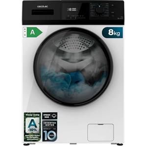Cecotec Lavatrice Carica Frontale 7 Kg Bolero Dresscode 7410 Inverter A. 1850W, 1200 giri/min Regolabile, 16 Programmi, Motore Inverter Plus, Bassi Consumi, Vapore, Sterilizzazione Indumenti