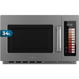 Cecotec Microonde Professionale Senza Piatto 34L FlatPro 3400. 2100W, Doppio Magnetron, Controlli Touch, Timer 60 Min, 100 Programmi, Potenza Regolabile, Scongelamento Uniforme, per alte prestazioni