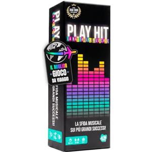 ATM Gaming PLAY HIT - Gioco da Tavolo Musicale - Blind Test, Karaoke e Quiz per Feste - 2 a 10 Giocatori - Perfetto per Serate, Famiglie e Amici - Ideale gioco da viaggio - Italiano