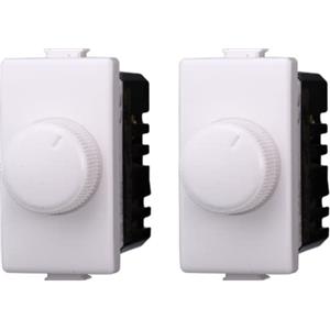 ZOREI 2 Pezzi Regolatore Dimmer, Compatibile Con Bticino Living Light (Bianco)