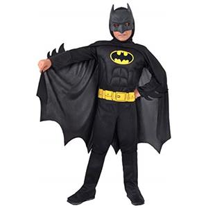 Ciao- Batman Dark Knight Costume Bambino Originale DC Comics (Taglia 3-4 Anni) con Muscoli pettorali Imbottiti, Colore, 11671.3-4