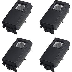 ZOREI 4 Pezzi Connettore Telefonica Presa RJ11, Compatibile Con Vimar Arke, Colore Nero