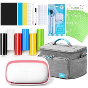 Likcut Glee S501 Plotter da Taglio con Magazzino Integrato per Vinile, Termovinile e Cartoncino, Con borsa e kit per principianti, Rosa