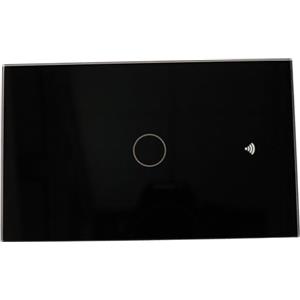 A2ZWORLD Interruttore Led Dimmer Taglio Di Fase, Pannello Touch 1 Tasto, Colore Nero, WIFI + Bluetooth, APP TUYA Smart Life, 220V 10A, 120X72X38mm Per Scatola 503, IP20