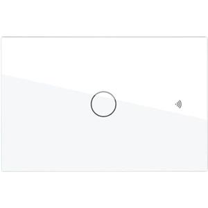 A2ZWORLD Interruttore Led Dimmer Taglio Di Fase, Pannello Touch 1 Tasto, Colore Bianco, WIFI + Bluetooth, APP TUYA Smart Life, 220V 10A, 120X72X38mm Per Scatola 503, IP20