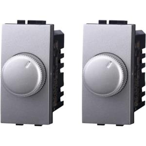 ZOREI 2 Pezzi Regolatore Dimmer, Compatibile Con Bticino Living Light (Grigio)
