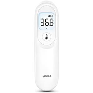 YUWELL - Termometro Frontale per Adulti e Pediatrico - Termometro Digitale a Infrarossi - Spegnimento Automatico - Termometro Digitale con Indicatore di Febbre