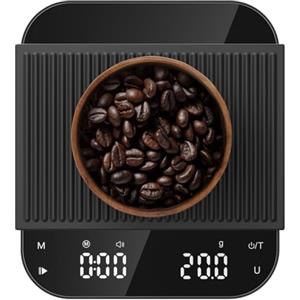 Ultrean Kaffeewaage Ultraschall mit Timer, wiederaufladbare Küchenwaage für Espresso und Gießkaffee
