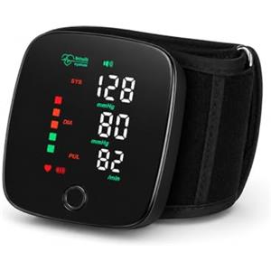 TEMPO DI SALDI Misuratore Pressione da Polso 10 x 8,5 x 8 cm, circa 180 g, ABS Nero - Sfigmomanometro Digitale USB-C per Casa, Ufficio e Viaggio