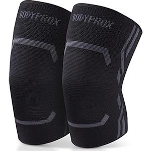 Bodyprox Ginocchiera a compressione per ginocchio da uomo e donna, tutore per ginocchio per corsa e allenamento (XL)