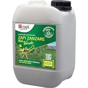 Zapi Garden | Zapi Zanzare Bia Verde - Insetticida Antizanzare Concentrato, Fino a 3 Settimane Senza Zanzare, da Esterno Giardino, 5 litri