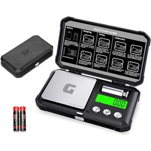 GRAM PRES Bilancia Digitale da Tasca 300g x 0,01g di Precisione, Mini Bilancia Digitale per Gioielli e Peso in Grammi e Once per Oro, Freccia, Polvere e Medicina, con Pesi da 50g