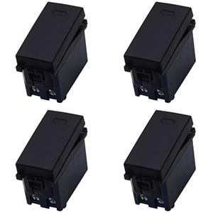 ZOREI 4 Pezzi Deviatore, Compatibile Con Vimar Arke, Colore Nero