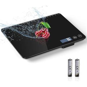 Drcowu Bilancia Cucina Digitale 15kg, Precisione 1g, Spegnimento Automatico (3, 10, 60 Min), Display LCD, Pesa Alimenti in Grammi e Oz, Ideale per Cucina, Baking, Casa