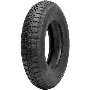 Garronda Copertone 3.50-8 2PR con Camera d'Aria (AV) per Ruota Carriola, Ø 37,5×8,5 cm, da Giardino oppure Cantiere Ø 39 cm GD-0164, Nero